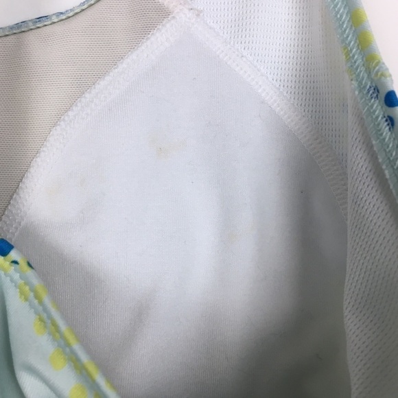 NIKE Dri Fit Tank Racerback Sports Bra Top Dots Workout Tennis Running Medium - Picture 13 of 14